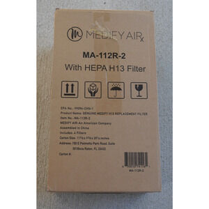 NEW GENUINE Medify Air MA-112R-2 with HEPA H13 Replacement Filter 4 Pack